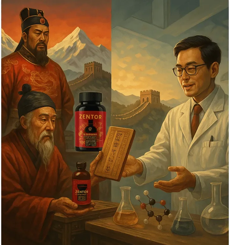 Tradición milenaria del emperador Ming + ciencia moderna detrás de Zentor Emperador Boost para la próstata